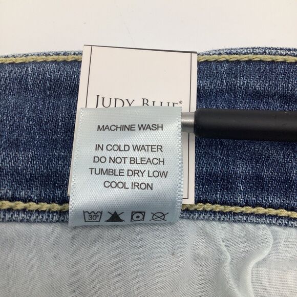 Judy Blue Womens Mid Rise Boot‎ Cut Denim Jeans Blue Size 22 NWT - Picture 13 of 13
